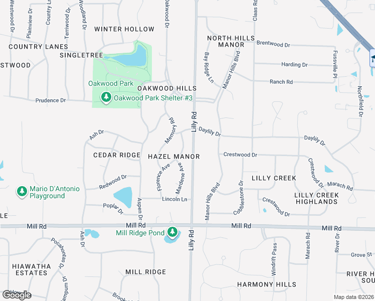 map of restaurants, bars, coffee shops, grocery stores, and more near W140N6654 Florence Avenue in Menomonee Falls