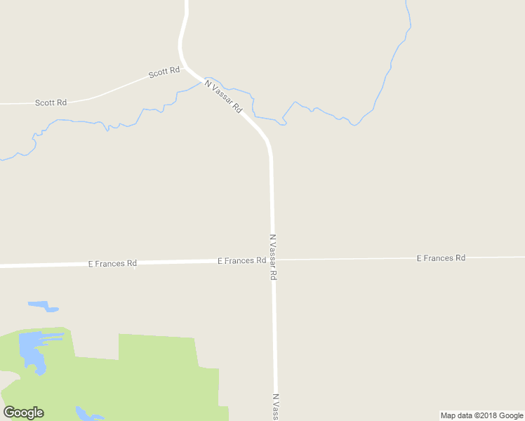 map of restaurants, bars, coffee shops, grocery stores, and more near 9077 North Vassar Road in Mount Morris