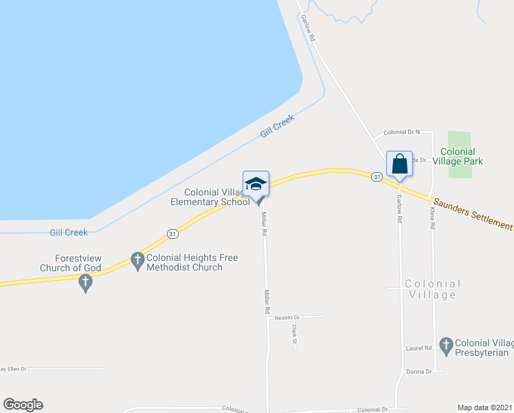 map of restaurants, bars, coffee shops, grocery stores, and more near 1456 Saunders Settlement Road in Niagara Falls