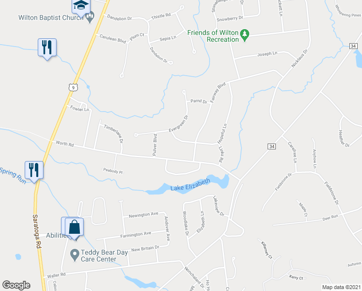 map of restaurants, bars, coffee shops, grocery stores, and more near 7 Hopeful Lane in Gansevoort