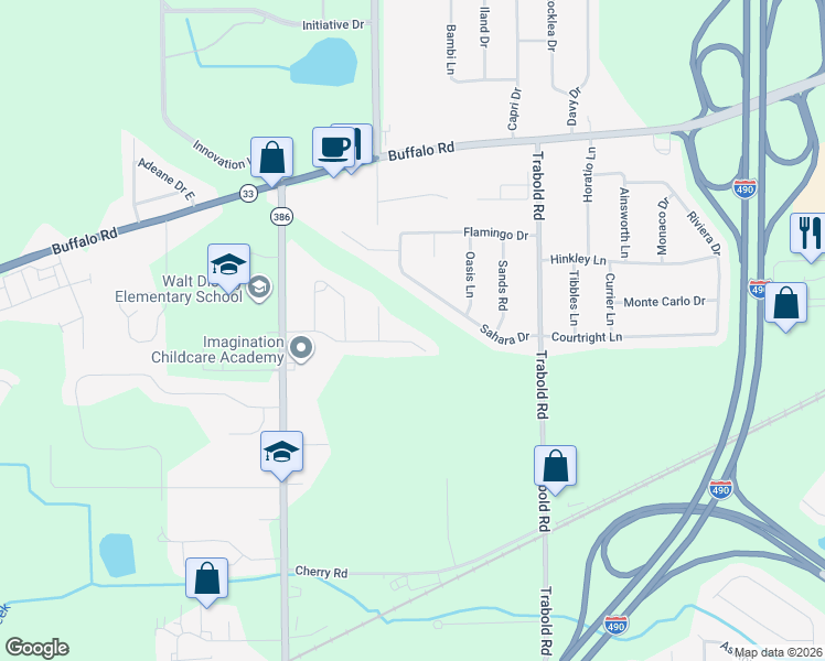 map of restaurants, bars, coffee shops, grocery stores, and more near 28 Marlands Road in Rochester