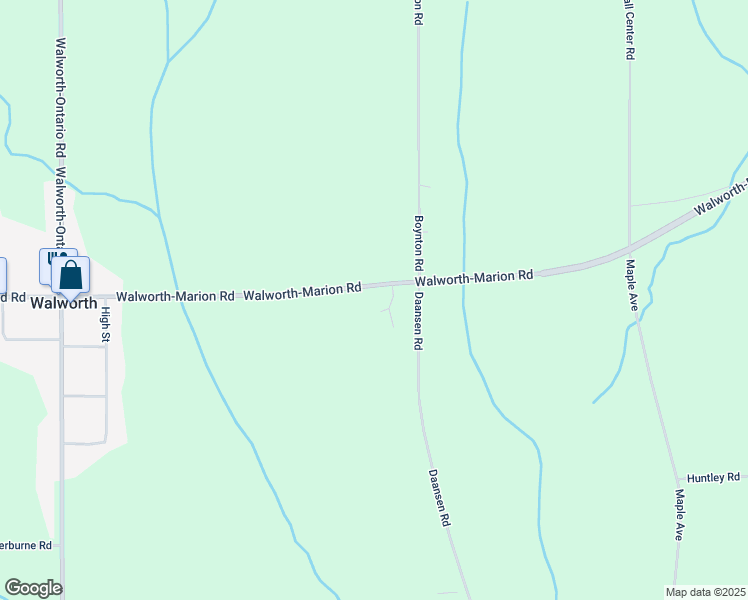 map of restaurants, bars, coffee shops, grocery stores, and more near 2518 Walworth-Marion Road in Walworth