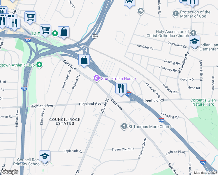 map of restaurants, bars, coffee shops, grocery stores, and more near in Brighton