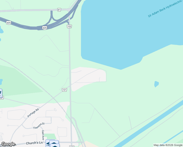 map of restaurants, bars, coffee shops, grocery stores, and more near 2148 Portage Road in Niagara Falls