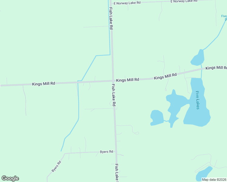 map of restaurants, bars, coffee shops, grocery stores, and more near 3722 Fish Lake Road in Lapeer