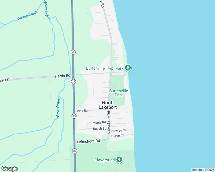 map of restaurants, bars, coffee shops, grocery stores, and more near 7983 Lakeshore Road in Township of Burtchville