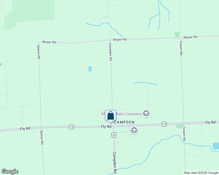 map of restaurants, bars, coffee shops, grocery stores, and more near 3690 Campden Road in Lincoln