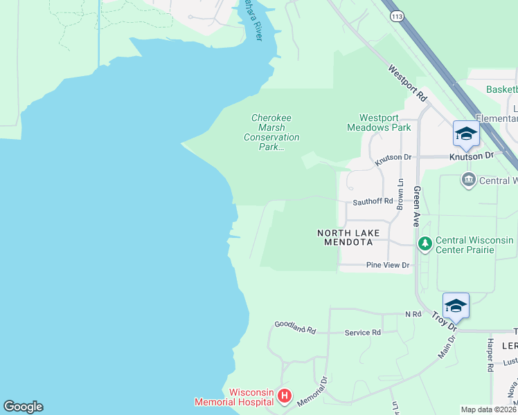 map of restaurants, bars, coffee shops, grocery stores, and more near 4162 Veith Avenue in Madison
