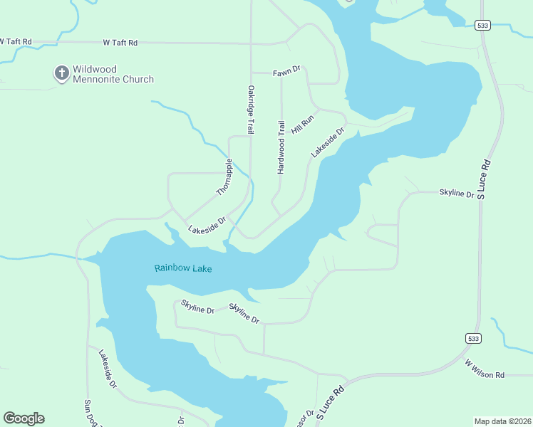 map of restaurants, bars, coffee shops, grocery stores, and more near 10488 Hardwood Trail in Perrinton