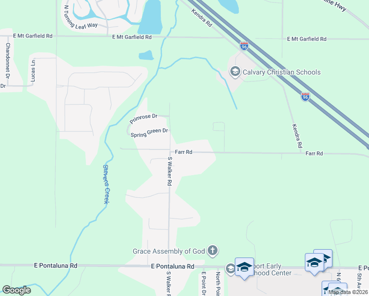 map of restaurants, bars, coffee shops, grocery stores, and more near 2816 Farr Road in Fruitport Charter Township