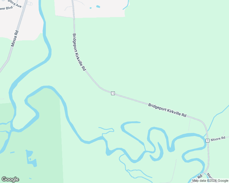 map of restaurants, bars, coffee shops, grocery stores, and more near 8700 Bridgeport-Kirkville Road in Kirkville