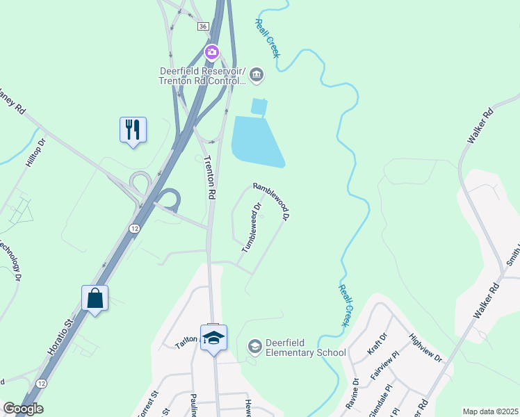map of restaurants, bars, coffee shops, grocery stores, and more near 314 Tumbleweed Dr in Utica