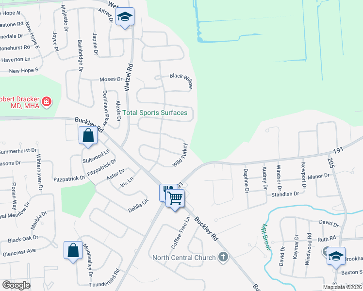 map of restaurants, bars, coffee shops, grocery stores, and more near 7639 Wild Turkey in Liverpool