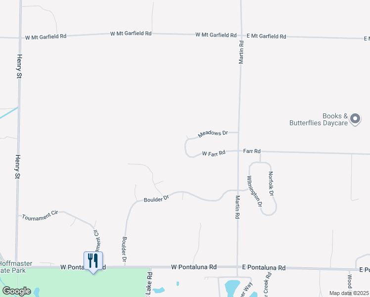 map of restaurants, bars, coffee shops, grocery stores, and more near 6188 Roaring Forks in Norton Shores