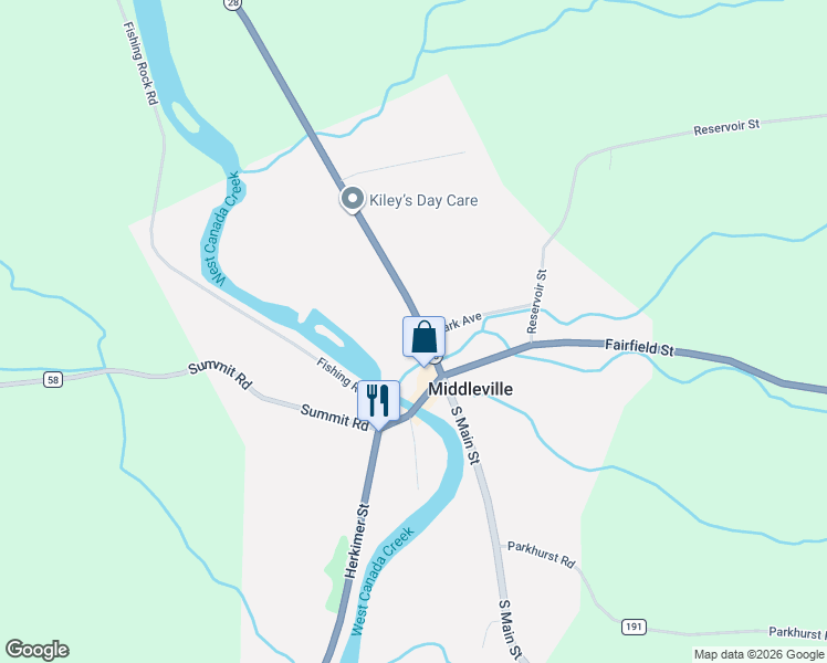 map of restaurants, bars, coffee shops, grocery stores, and more near 19 North Main Street in Newport