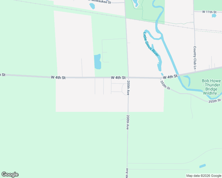 map of restaurants, bars, coffee shops, grocery stores, and more near 221 32nd Avenue West in Spencer