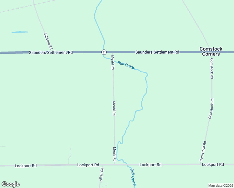 map of restaurants, bars, coffee shops, grocery stores, and more near 5823 Meahl Road in Lockport