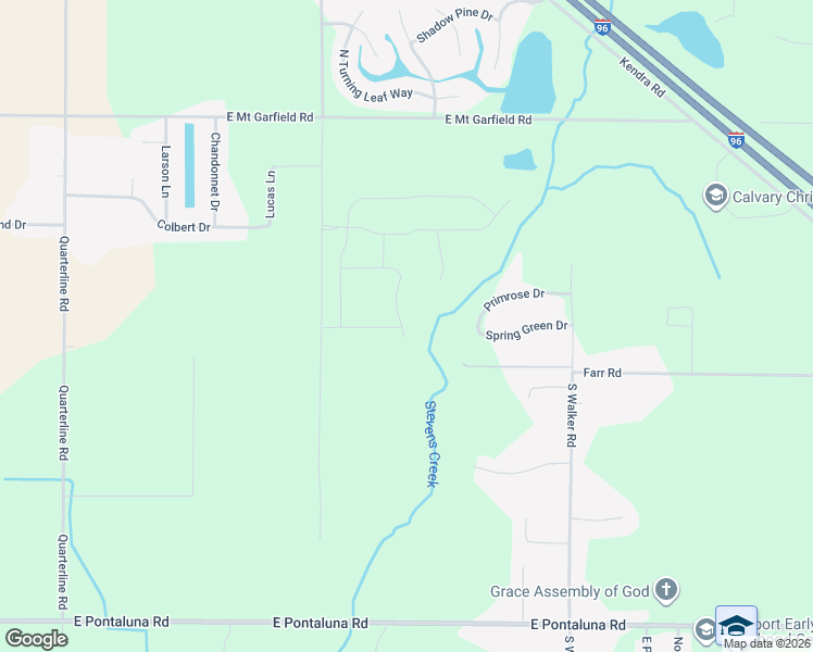 map of restaurants, bars, coffee shops, grocery stores, and more near 6062 Sturgeon Run in Muskegon