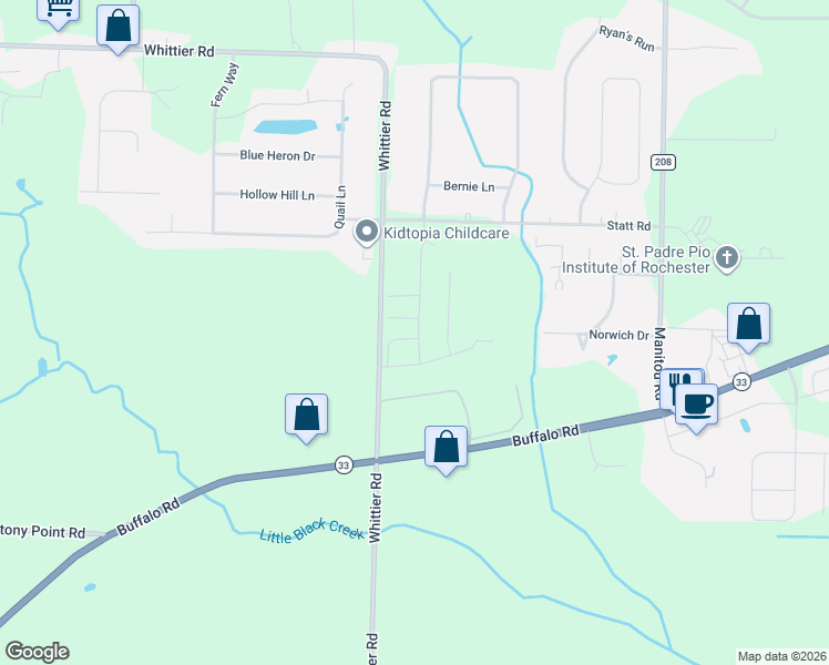 map of restaurants, bars, coffee shops, grocery stores, and more near 0 John Maries Way in Westgate