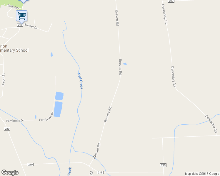 map of restaurants, bars, coffee shops, grocery stores, and more near 3769 Reeves Road in Marion