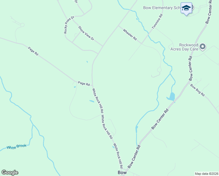 map of restaurants, bars, coffee shops, grocery stores, and more near 65 White Rock Hill Road in Bow