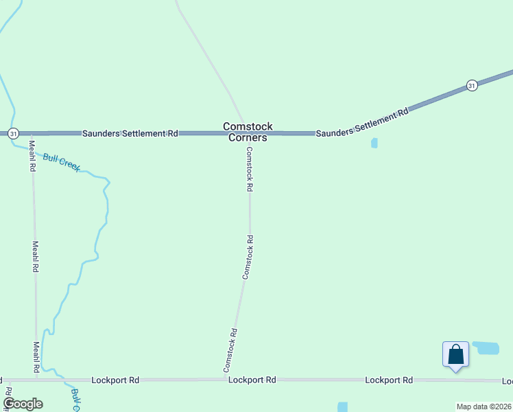 map of restaurants, bars, coffee shops, grocery stores, and more near 5809 Comstock Road in Lockport