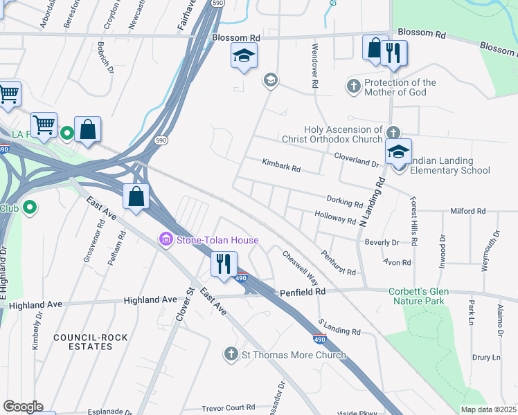 map of restaurants, bars, coffee shops, grocery stores, and more near 71 Penhurst Road in Brighton