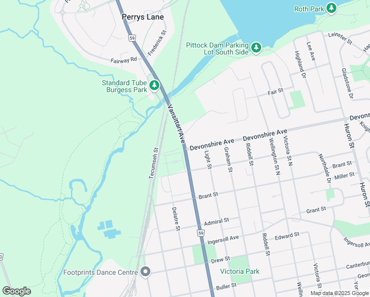 map of restaurants, bars, coffee shops, grocery stores, and more near 396 Vansittart Avenue in Woodstock