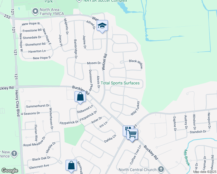 map of restaurants, bars, coffee shops, grocery stores, and more near 7665 Great Muskrat in Liverpool