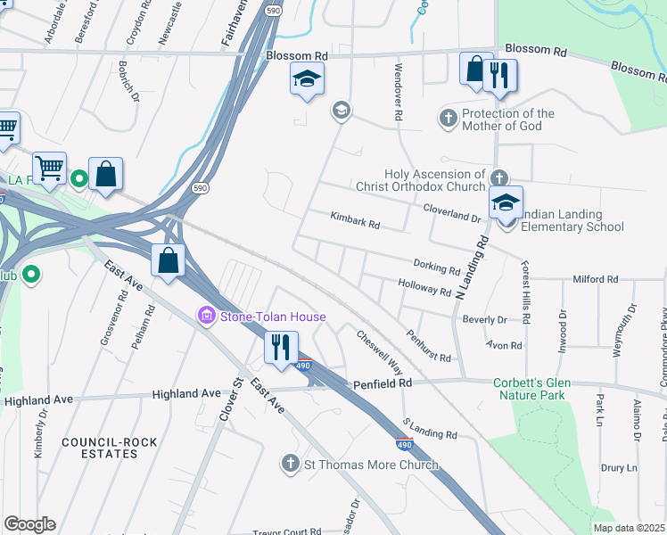 map of restaurants, bars, coffee shops, grocery stores, and more near 71 Penhurst Road in Brighton