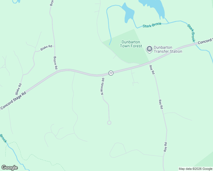 map of restaurants, bars, coffee shops, grocery stores, and more near 6 North Woods Road in Dunbarton