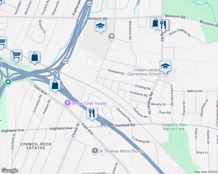 map of restaurants, bars, coffee shops, grocery stores, and more near 71 Penhurst Road in Brighton