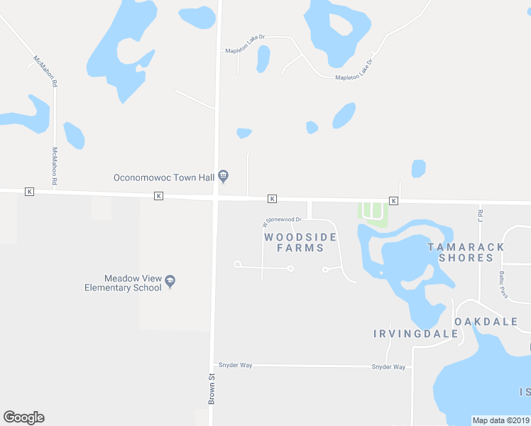 map of restaurants, bars, coffee shops, grocery stores, and more near N67W35857 West Stonewood Drive in Oconomowoc