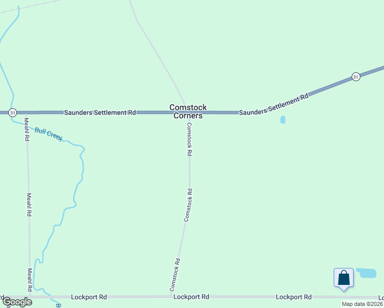 map of restaurants, bars, coffee shops, grocery stores, and more near 5809 Comstock Road in Lockport