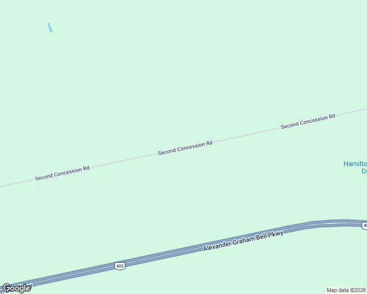map of restaurants, bars, coffee shops, grocery stores, and more near 434 Second Concession Road in Brant