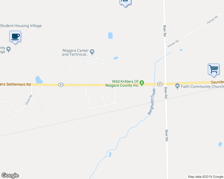 map of restaurants, bars, coffee shops, grocery stores, and more near 3242 Saunders Settlement Road in Sanborn