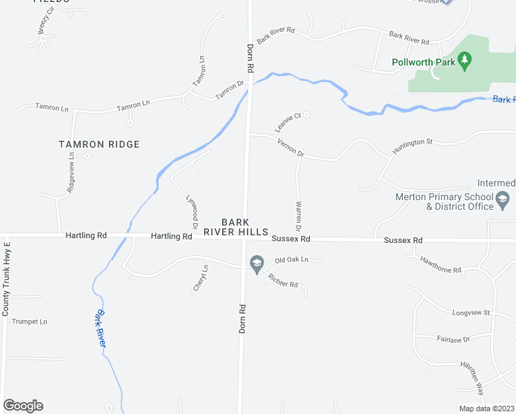 map of restaurants, bars, coffee shops, grocery stores, and more near W292N6880 Dorn Road in Hartland