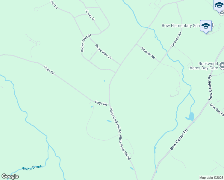 map of restaurants, bars, coffee shops, grocery stores, and more near 65 White Rock Hill Road in Bow