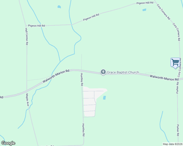 map of restaurants, bars, coffee shops, grocery stores, and more near 3000 Walworth Road in Marion