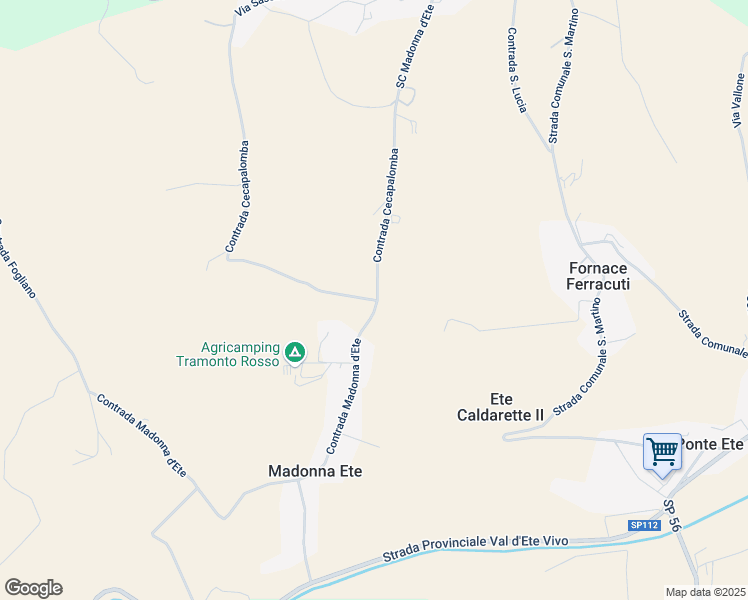 map of restaurants, bars, coffee shops, grocery stores, and more near 10B Contrada Cecapalomba in Provincia di Fermo