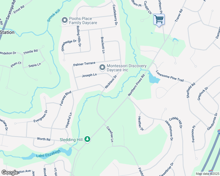 map of restaurants, bars, coffee shops, grocery stores, and more near 5 Nicklaus Drive in Gansevoort
