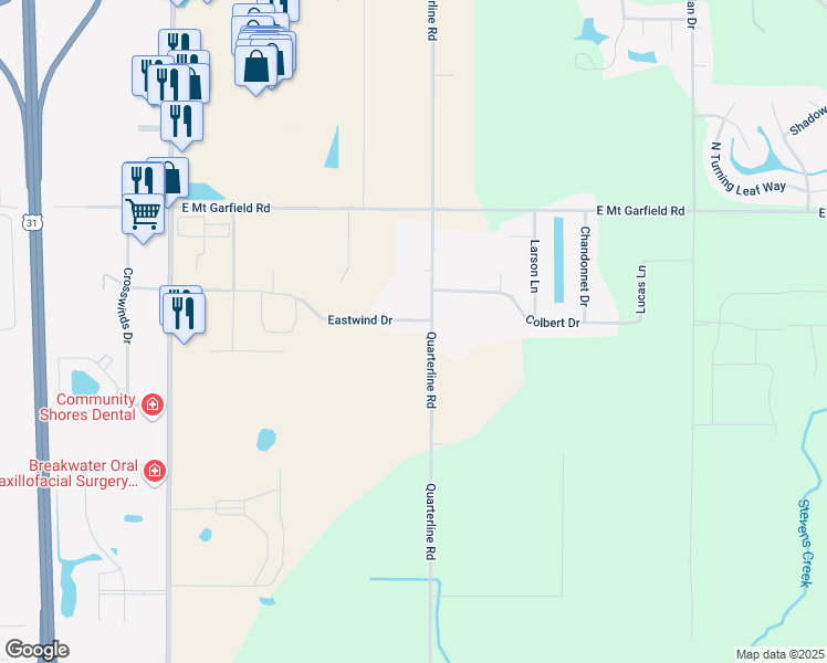 map of restaurants, bars, coffee shops, grocery stores, and more near in Spring Lake