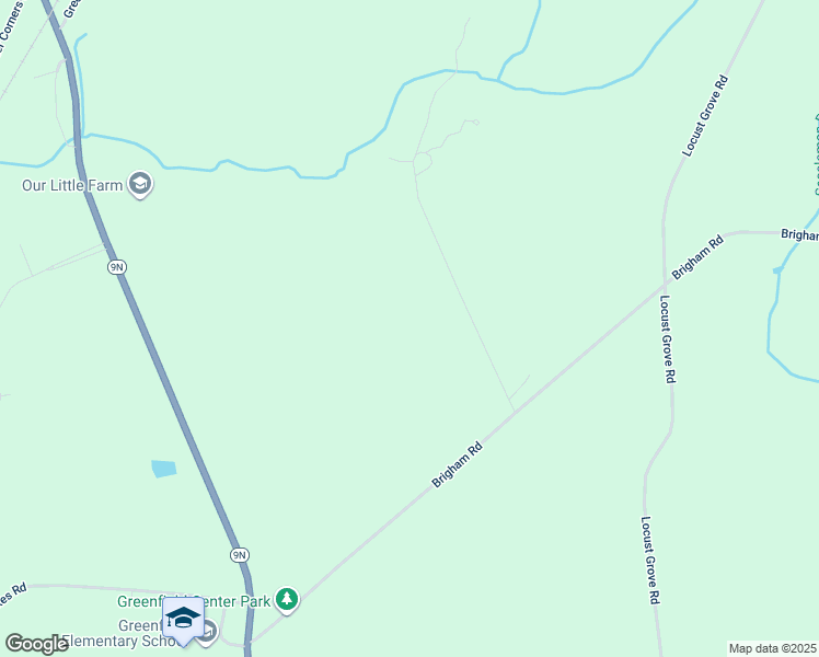 map of restaurants, bars, coffee shops, grocery stores, and more near 100 Brigham Road in Greenfield Center