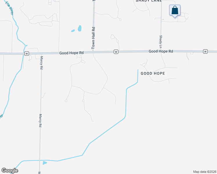 map of restaurants, bars, coffee shops, grocery stores, and more near N72W17991 Good Hope Road in Menomonee Falls