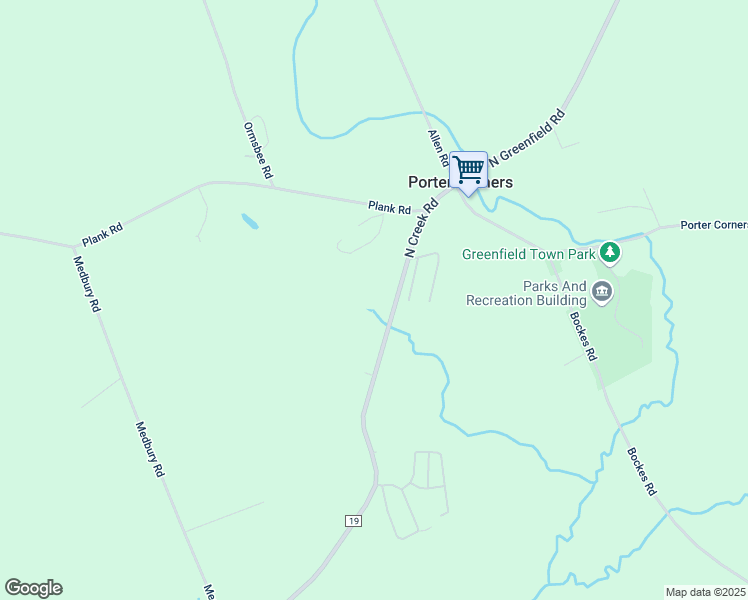map of restaurants, bars, coffee shops, grocery stores, and more near 1178 North Creek Road in Porter Corners