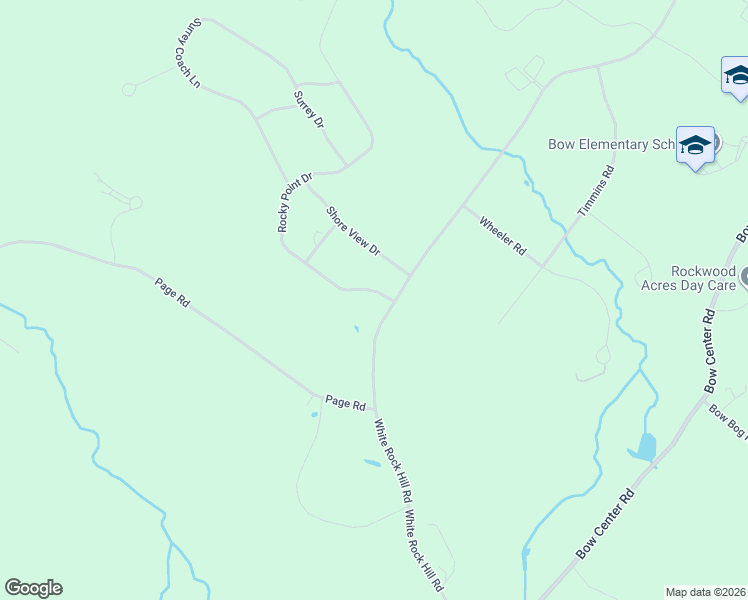 map of restaurants, bars, coffee shops, grocery stores, and more near 55 White Rock Hill Road in Bow