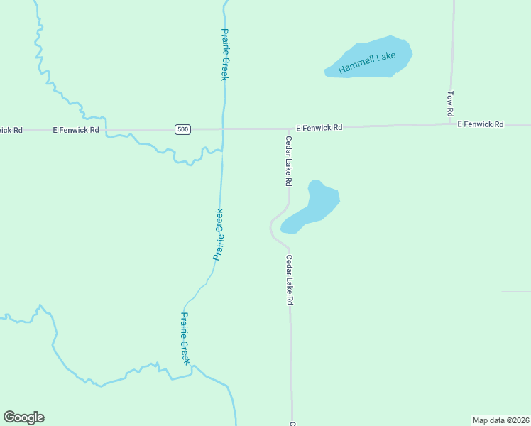 map of restaurants, bars, coffee shops, grocery stores, and more near 10000-11016 Cedar Lake Road in Fenwick