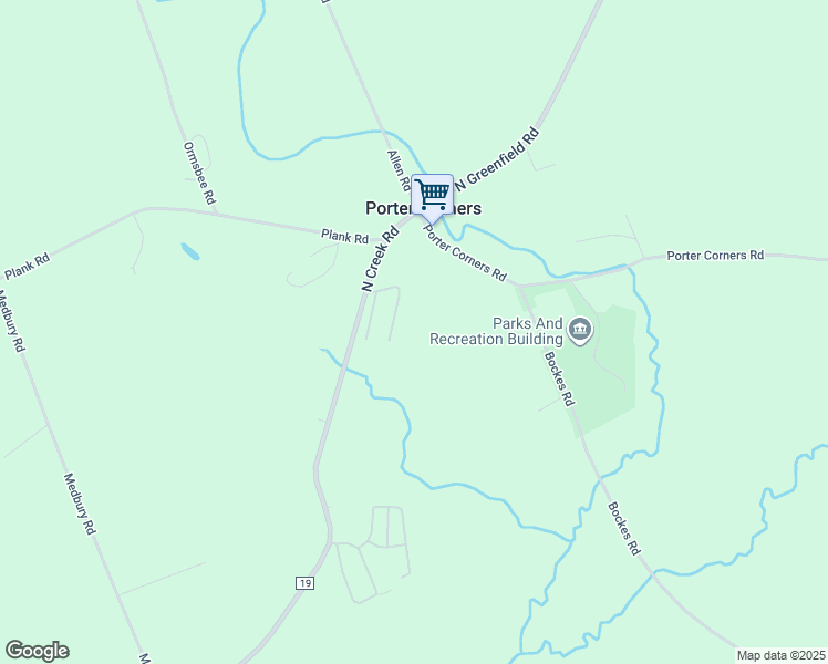 map of restaurants, bars, coffee shops, grocery stores, and more near 1203 North Creek Road in Porter Corners