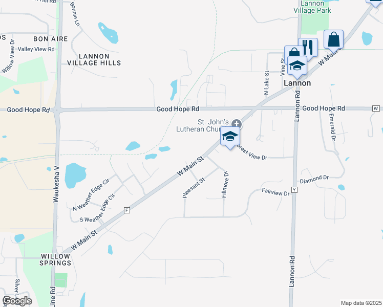 21056 West Main Street, Lannon WI Walk Score
