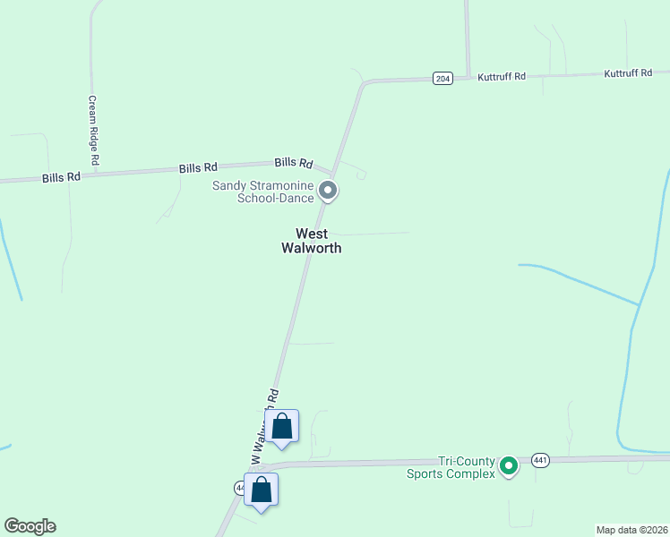 map of restaurants, bars, coffee shops, grocery stores, and more near 3924 West Walworth Road in Macedon